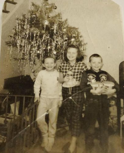 Mayor Pat with his sisters on Christmas