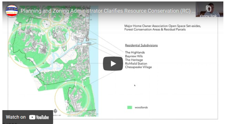 Planning and Zoning RC Clarification